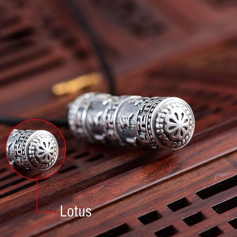 KarmaRipple's Tibetan Om Mani Padme Hum Buddha Swastika Fortune Pendant Necklace p2