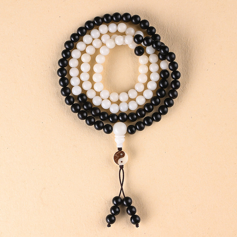 KarmaRipple's Ebony YinYang Protection Pendant Mala p5