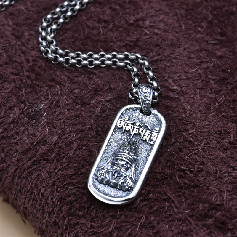 KarmaRipple's 925 Sterling Silver Zakiram Goddess of Wealth Om Mani Padme Hum Peace Pendant Necklace p6