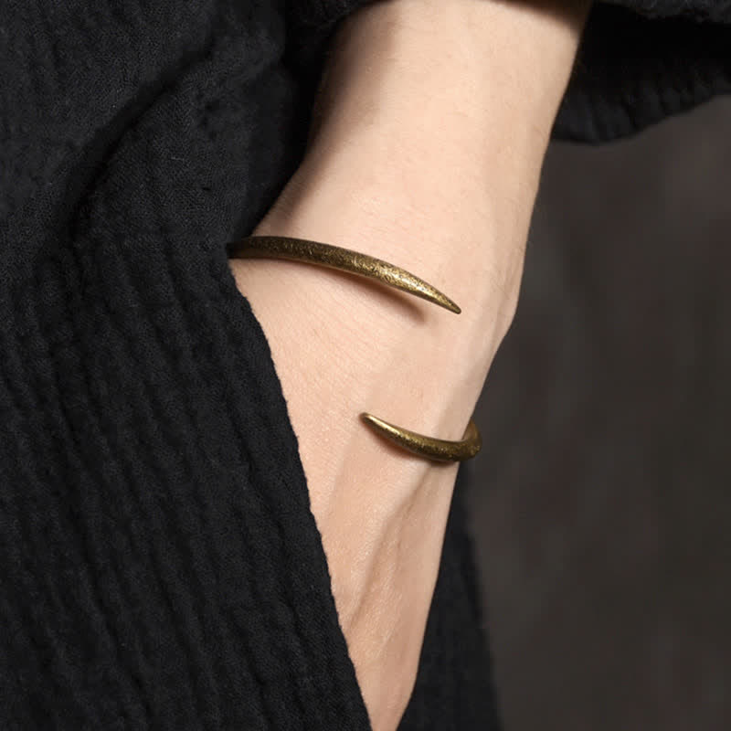 KarmaRipple's Simple Design Bronze Fortune Adjustable Cuff Bracelet p3