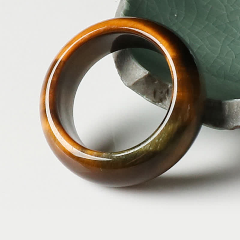 KarmaRipple's Tiger Eye Stone Strength Protection Ring p4