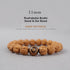 11mm / Rudraksha Bodhi Seed & Dzi Bead