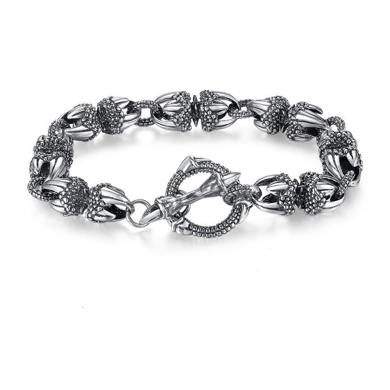 KarmaRipple's Dragon Claw Engraved Strength Protection Bracelet p5