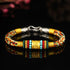 Turquoise Silver Buckle Multicolored Rope / 17cm