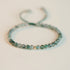 Moss Agate&One Golden Bead(Wrist Circumference 14-19cm)