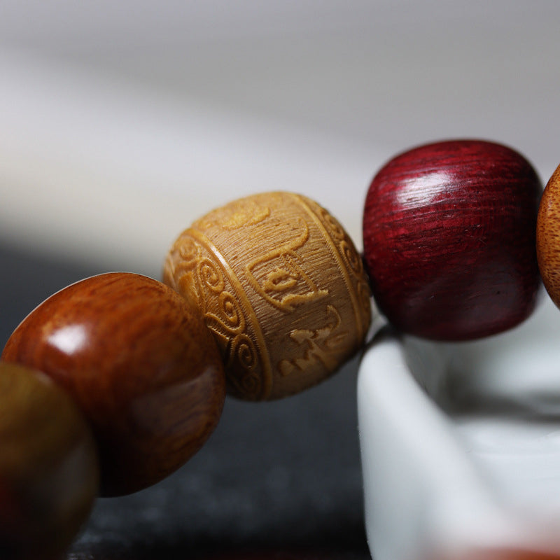 KarmaRipple's Tibet Various Wood Om Mani Padme Hum Purity Bracelet p6