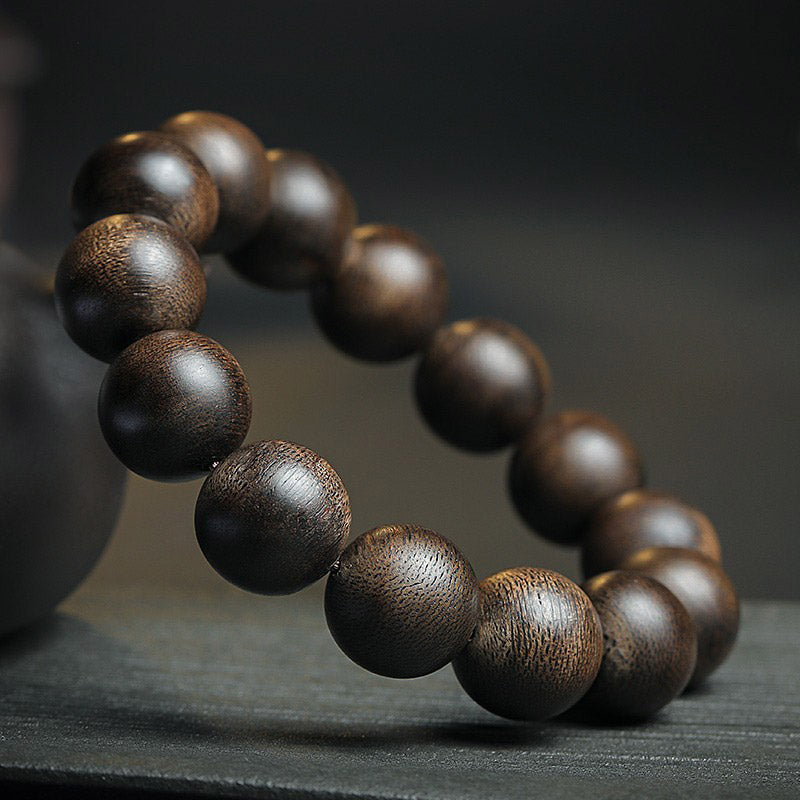 KarmaRipple's 108 Mala Beadwork Agarwood Peace Strength Calm Bracelet p18