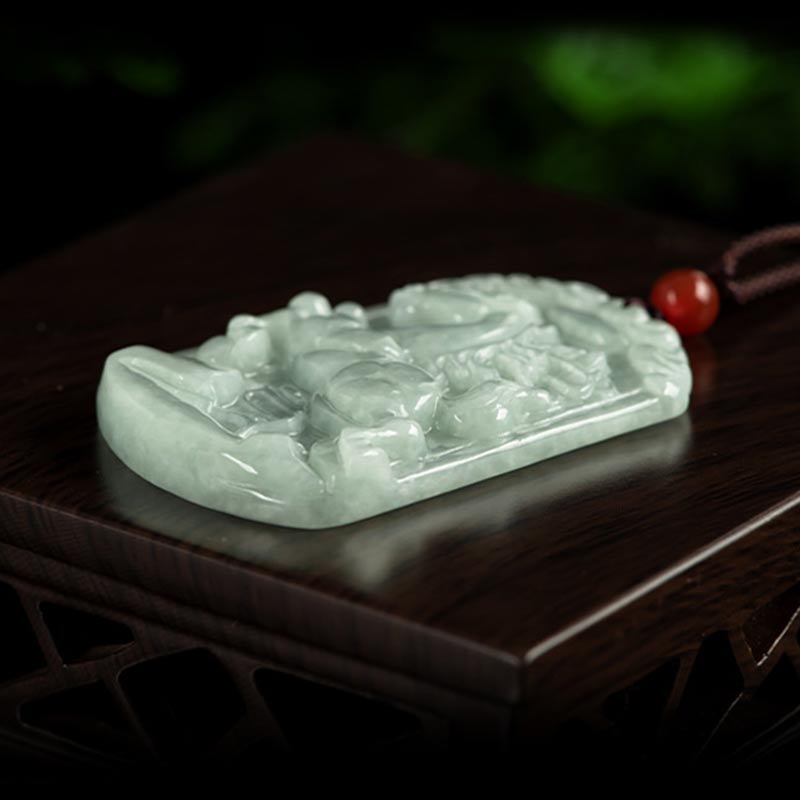 KarmaRipple's Authentic Jade 12 Chinese Zodiac Abundance Amulet Necklace Pendant p16