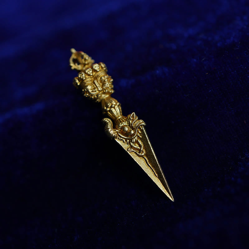 KarmaRipple's Tibet Dorje Vajra Engraved Spiritual Power Necklace Hanging Decoration p9