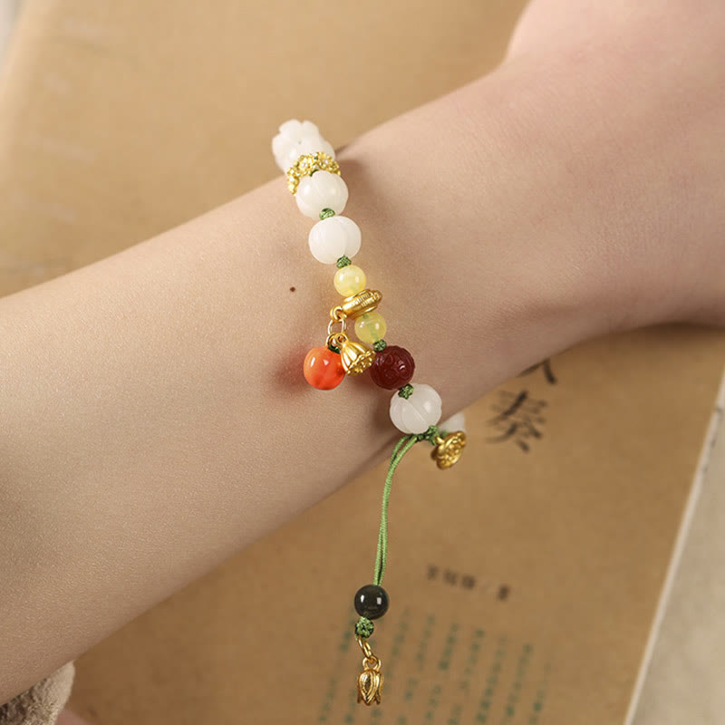 KarmaRipple's Authentic Bodhi Seed Lotus Pumpkin Bead Peace Balance Bracelet p12