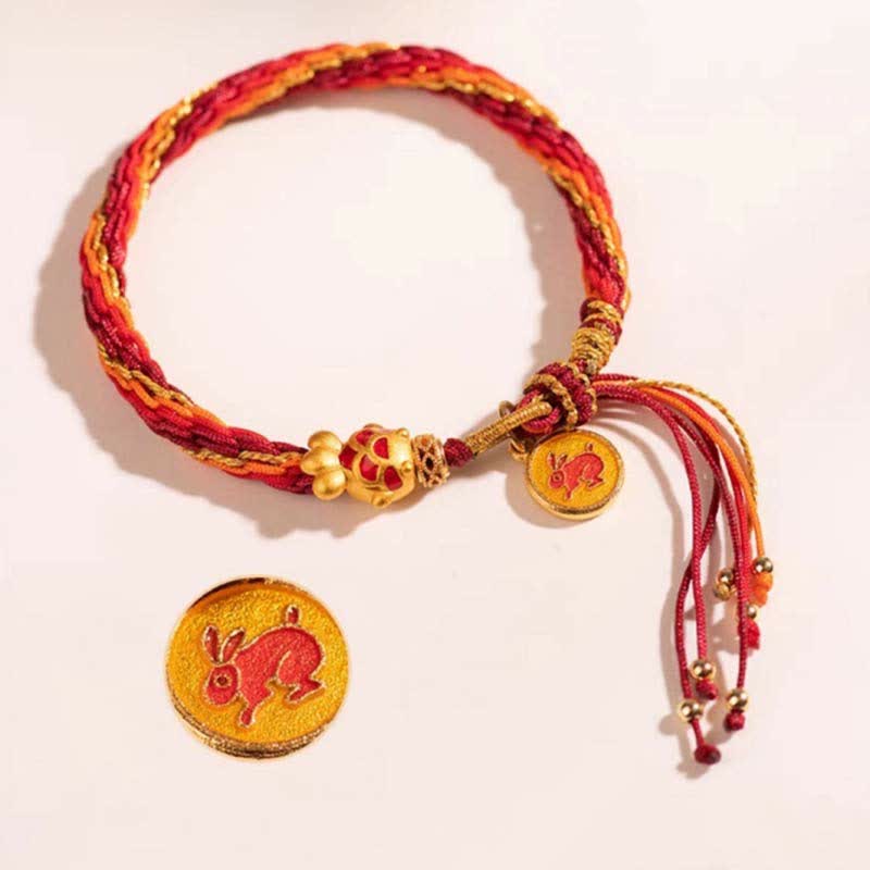 KarmaRipple's Chinese Zodiac Handmade Koi Fish String Protection Reincarnation Weave Braid Bracelet p31