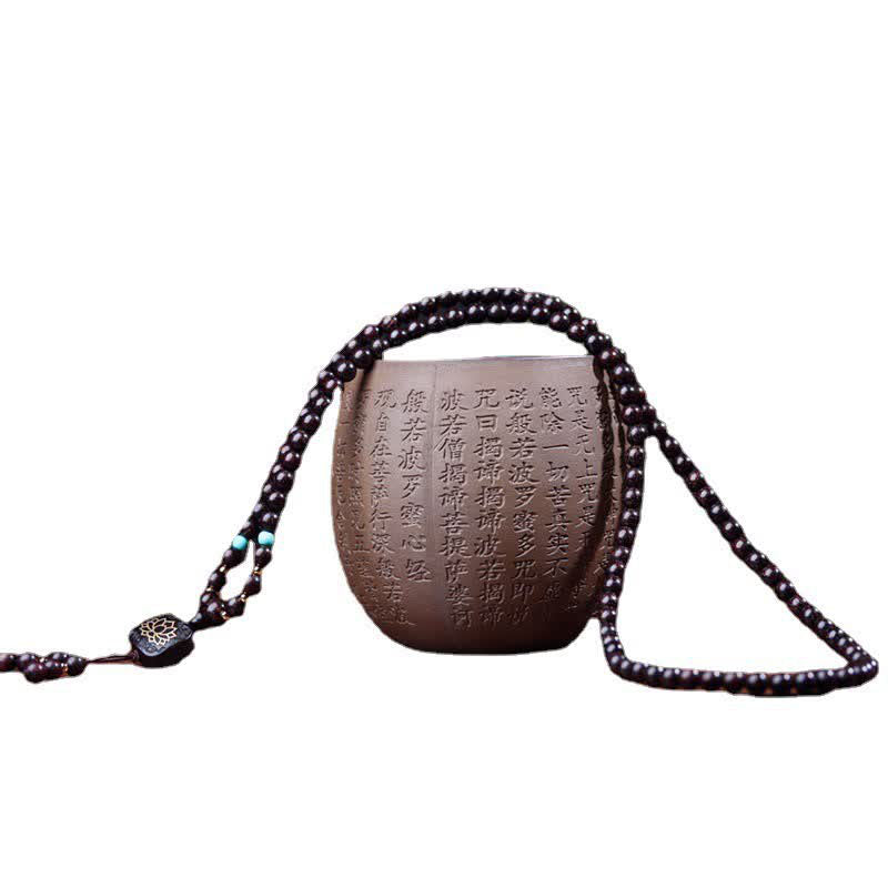 KarmaRipple's 108 Mala Beadwork Tibetan Small Leaf Red Sandalwood Lotus Balance Bracelet p11