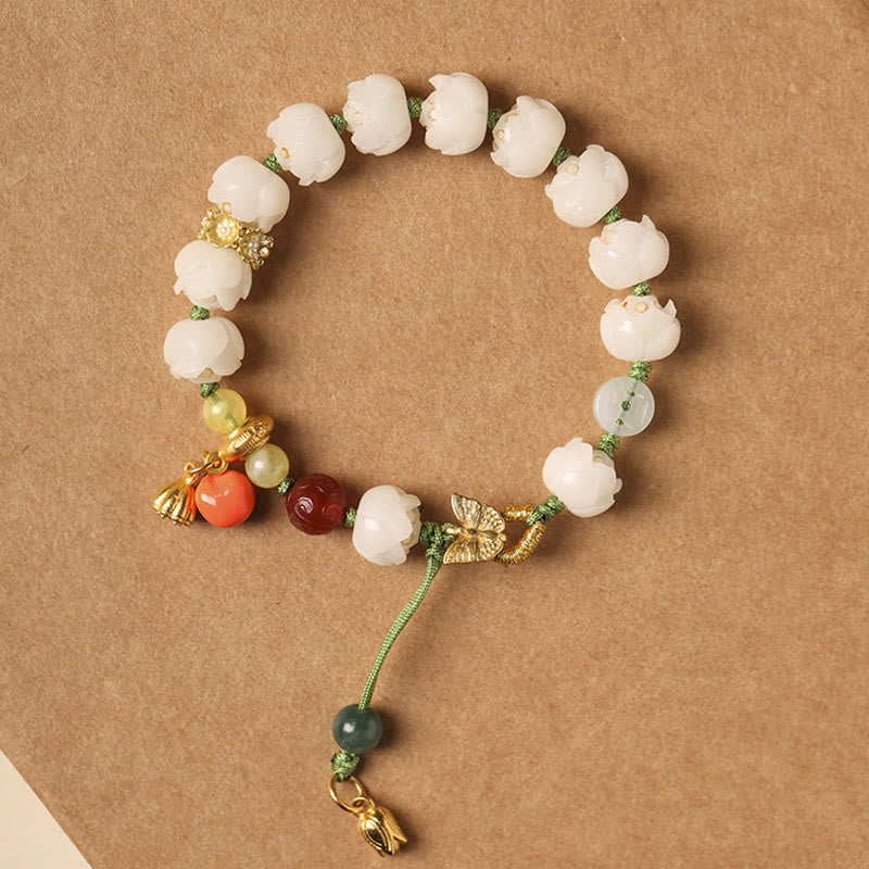 KarmaRipple's Authentic Bodhi Seed Lotus Pumpkin Bead Peace Balance Bracelet p7