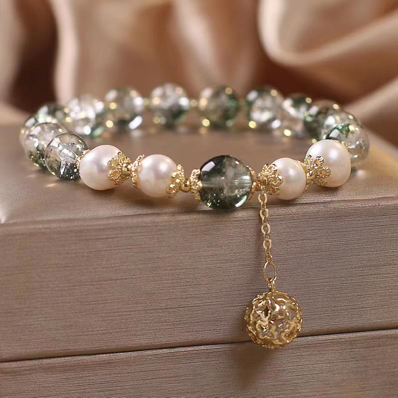 KarmaRipple's Green Phantom Pearl Self-acceptance Talisman Bracelet p3