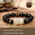 Gold Sheen Obsidian White Jade Pixiu 14mm(Men)