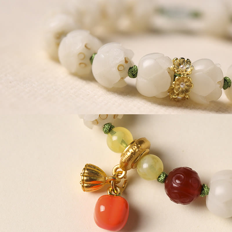 KarmaRipple's Authentic Bodhi Seed Lotus Pumpkin Bead Peace Balance Bracelet p9