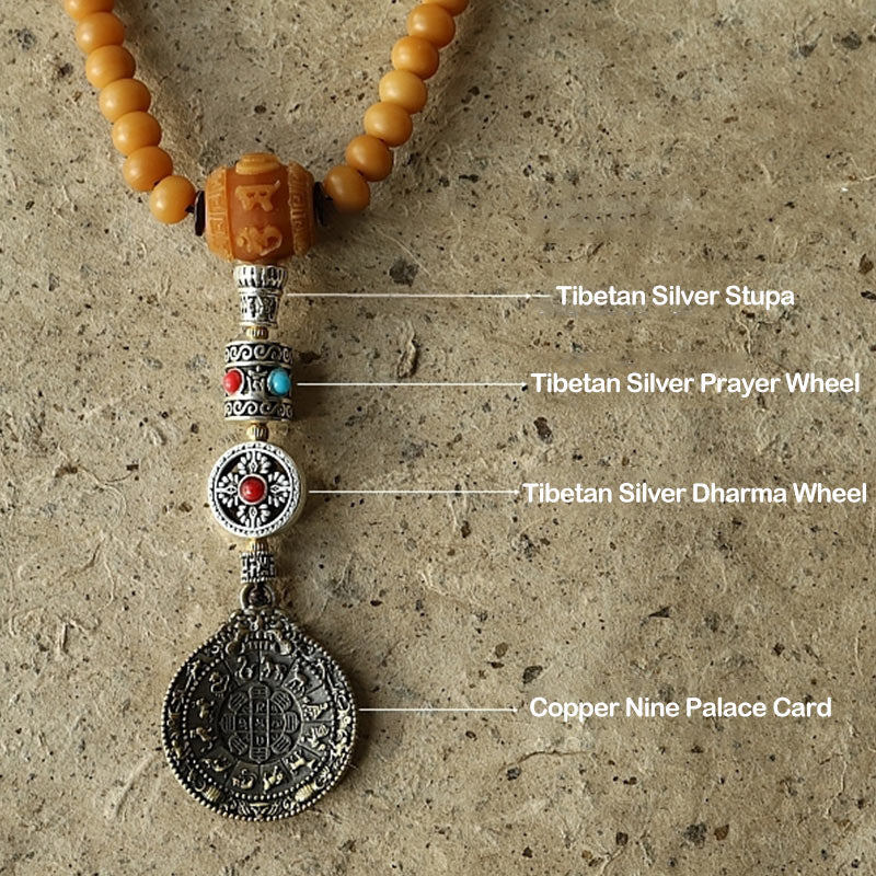 KarmaRipple's Tibet 108 Mala Beadwork Bodhi Seed Bagua Vajra Wealth Bracelet p7
