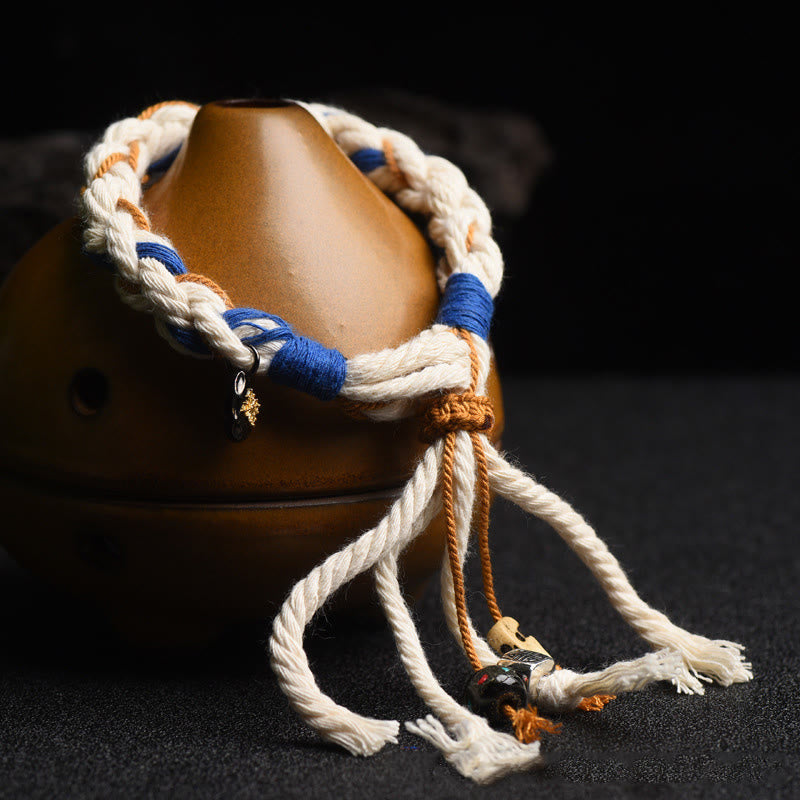 KarmaRipple's Tibet Zakiram Goddess of Wealth Thangka Handmade Fortune Bracelet p3