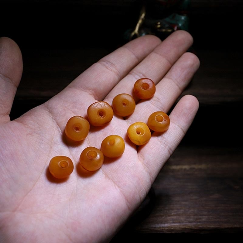 KarmaRipple's 925 Sterling Silver Chinese Zodiac Natal Buddha Authentic Amber Clear Anxiety Bracelet p8