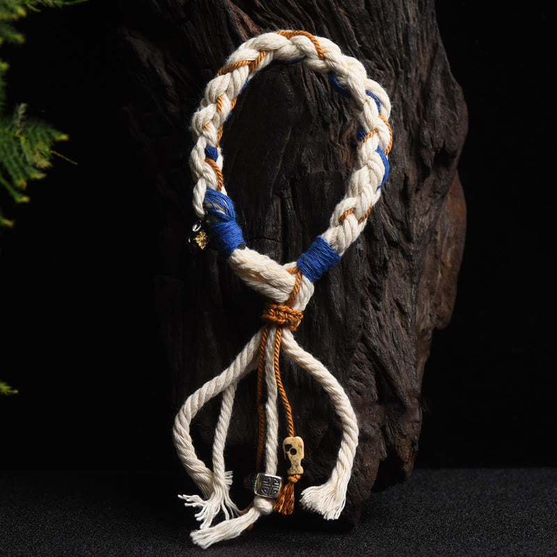 KarmaRipple's Tibet Zakiram Goddess of Wealth Thangka Handmade Fortune Bracelet p5