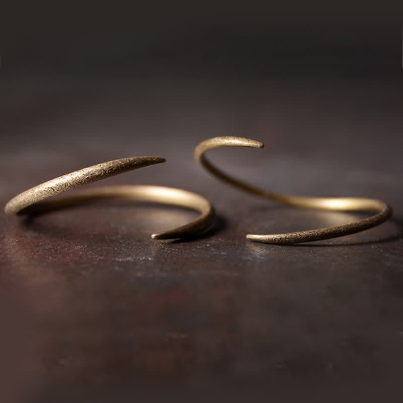 KarmaRipple's Simple Design Bronze Fortune Adjustable Cuff Bracelet p2