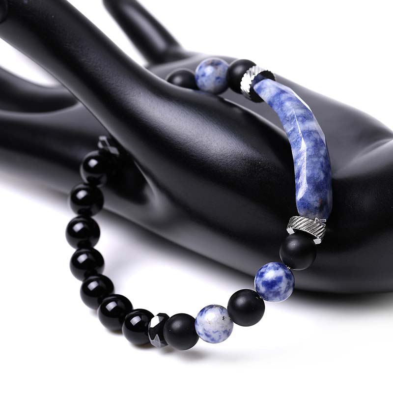 KarmaRipple's Authentic Gemstone Blue Aventurine Balancing Bracelet p9