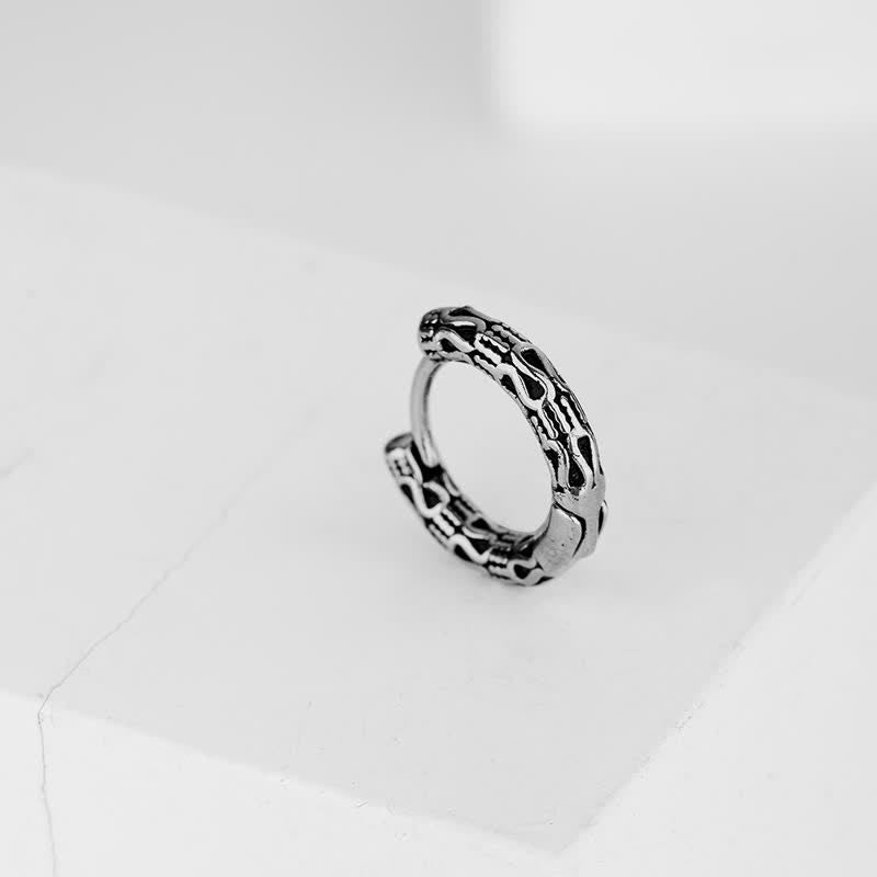 KarmaRipple's Retro Pattern Titanium Steel Balance Earrings p2