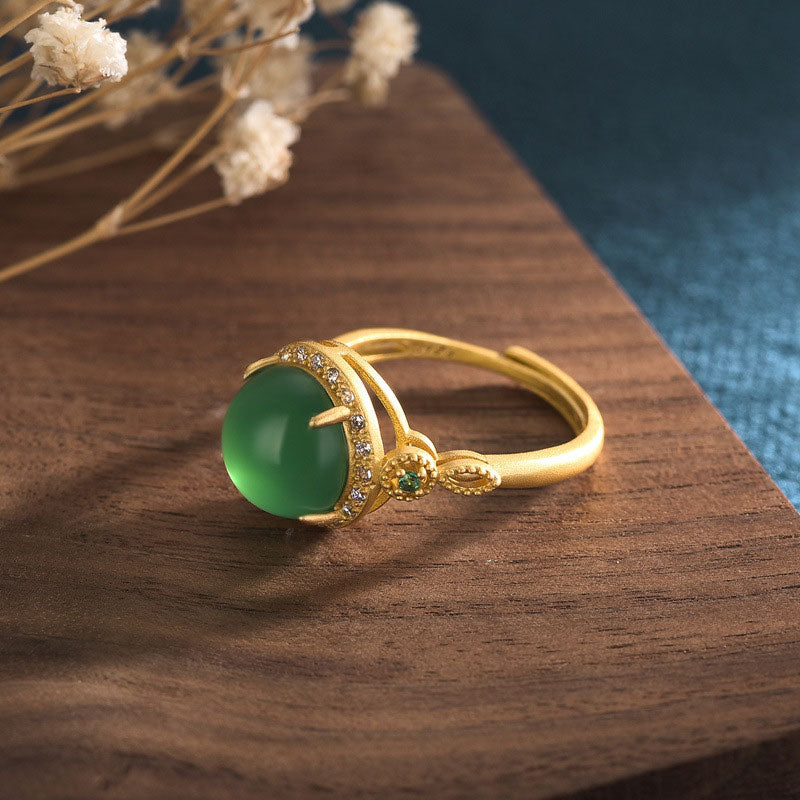 KarmaRipple's Green Jade Fortune Ring p3