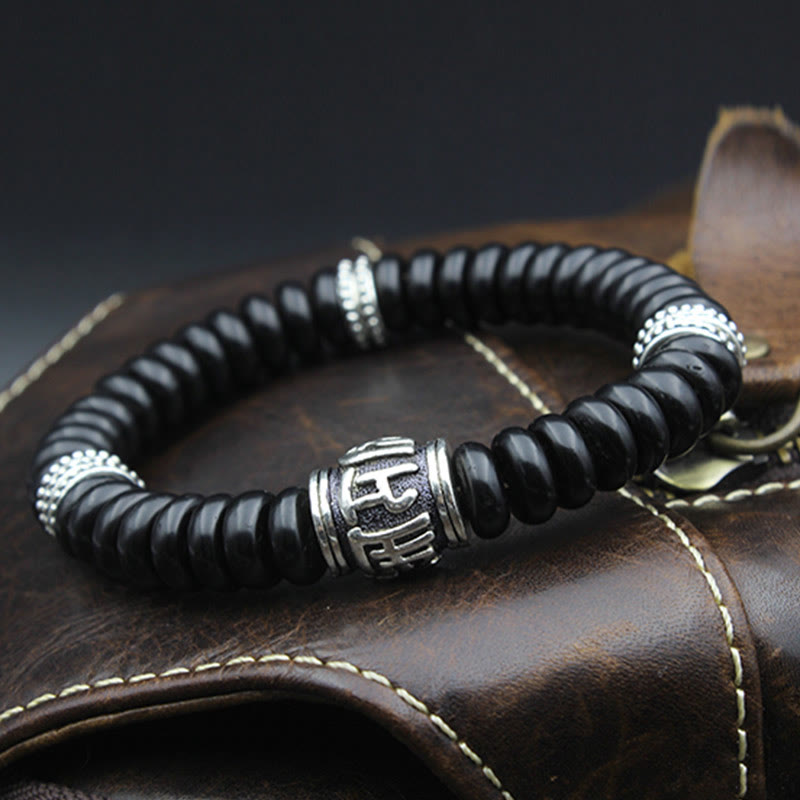 KarmaRipple's Authentic Tibetan Coconut Shell Om Mani Padme Hum Positive Bracelet p9