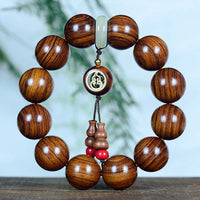 KarmaRipple's Rosewood Warmth Calm Gourd Talisman Bracelet