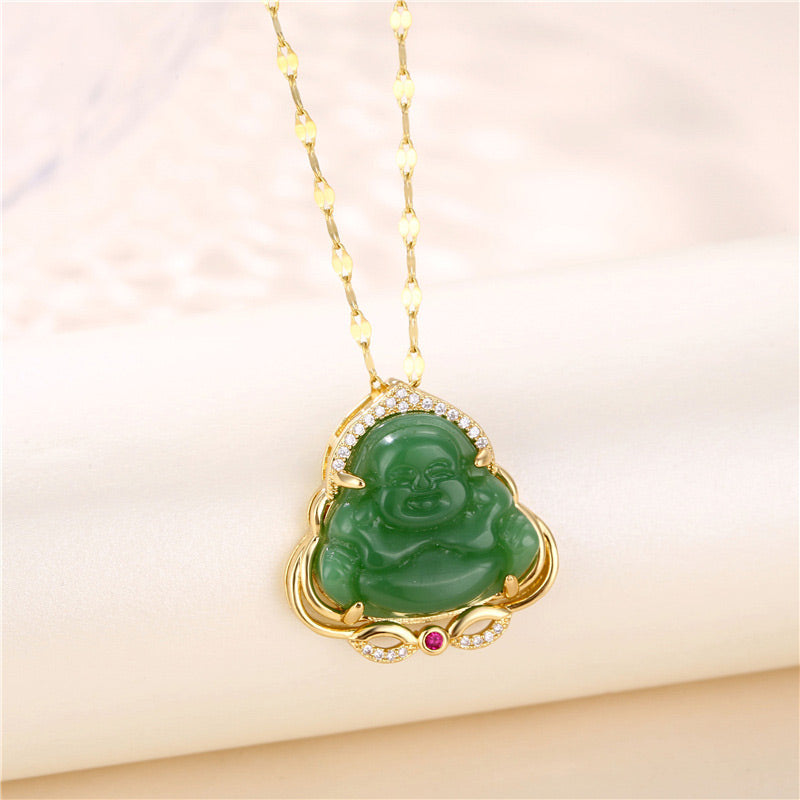 KarmaRipple's Authentic Laughing Buddha Peace Pendant p1