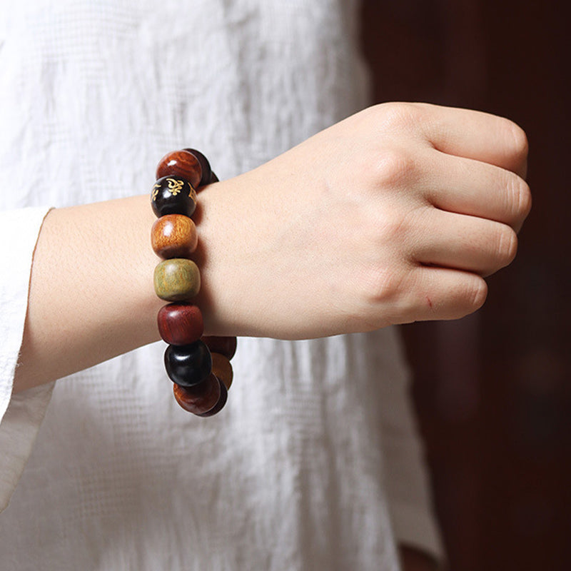KarmaRipple's Tibet Various Wood Om Mani Padme Hum Purity Bracelet p9
