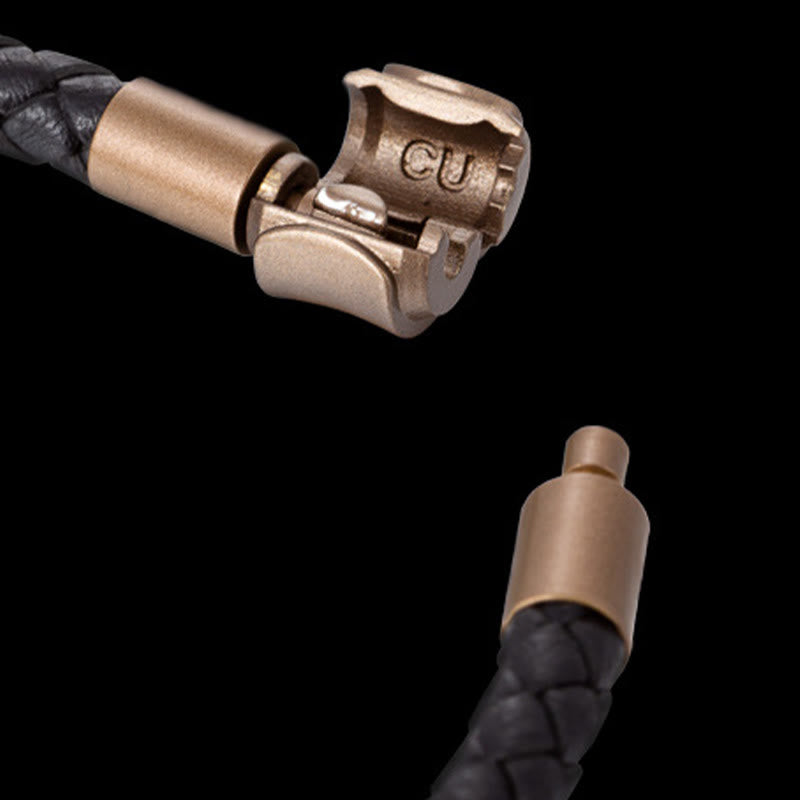 KarmaRipple's Vintage Leather Rope Fortune Braid String Bracelet p11