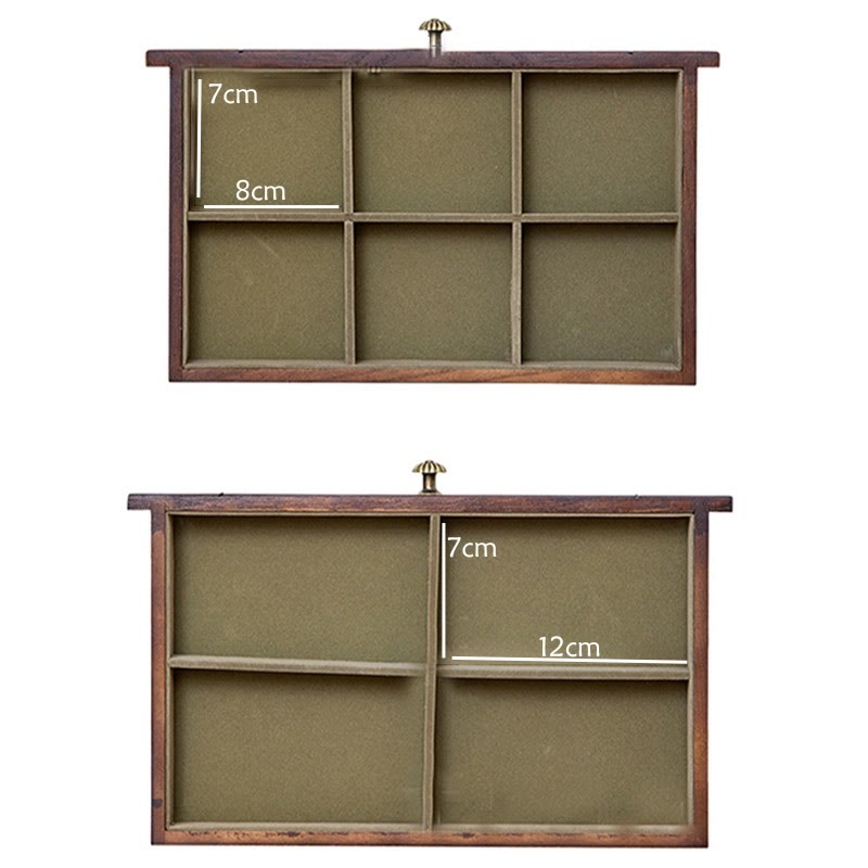 KarmaRipple's Retro Solid Wood Jewelry Box Four-Layer Wooden Jewelry Storage Box p11
