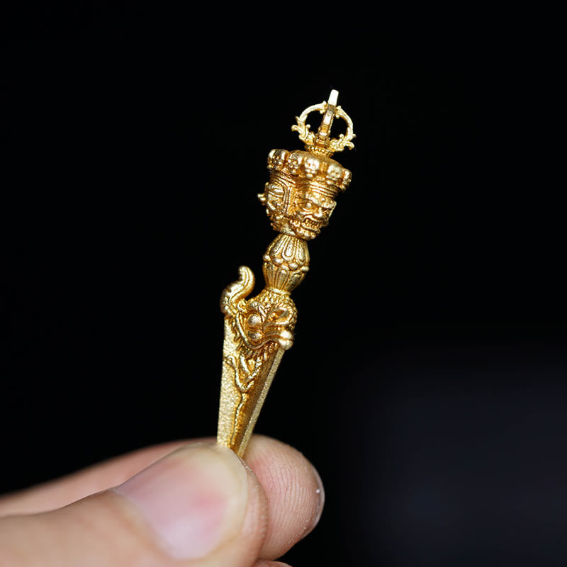 KarmaRipple's Tibet Dorje Vajra Engraved Spiritual Power Necklace Hanging Decoration p6