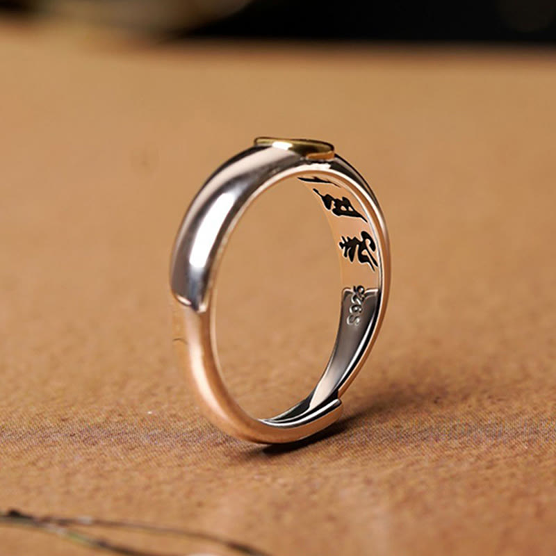 KarmaRipple's Tibetan Om Mani Padme Hum Carved Chinese Zodiac Natal Buddha Peace Ring p12