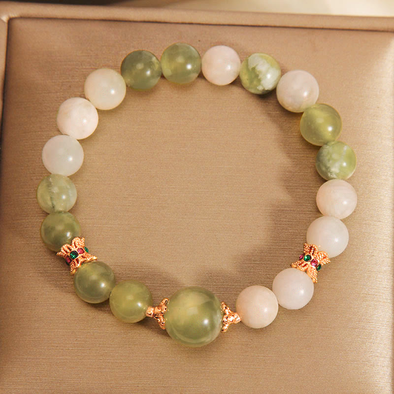 KarmaRipple's Green Grape Color Jade Abundance Bracelet p10