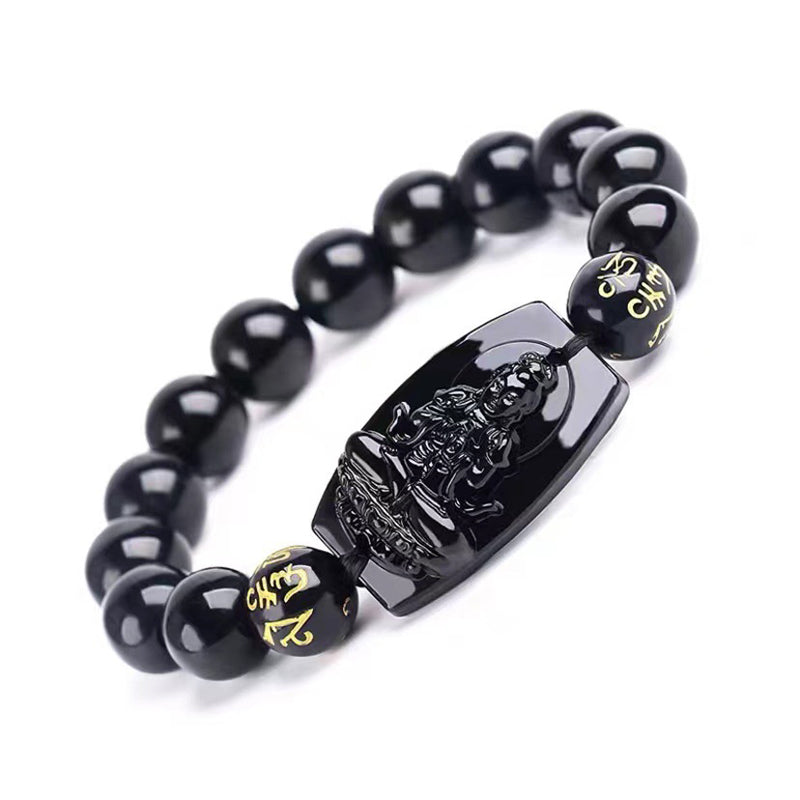 KarmaRipple's Chinese Zodiac Obsidian Protection Bracelet p6