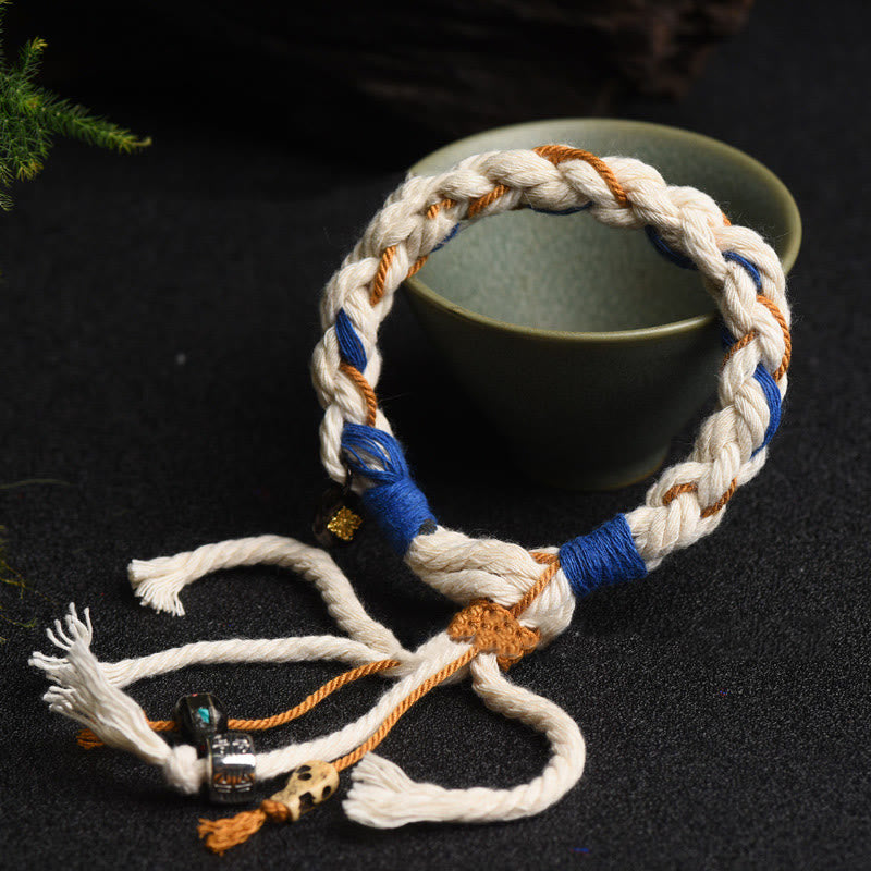 KarmaRipple's Tibet Zakiram Goddess of Wealth Thangka Handmade Fortune Bracelet p2