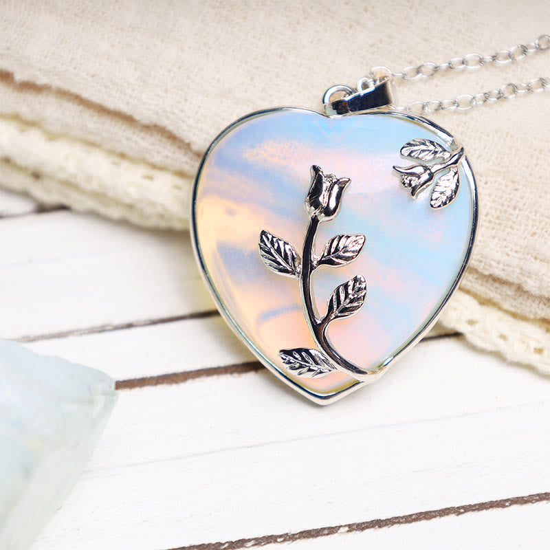 KarmaRipple's Authentic Balancing Crystals Heart Necklace Necklaces p10