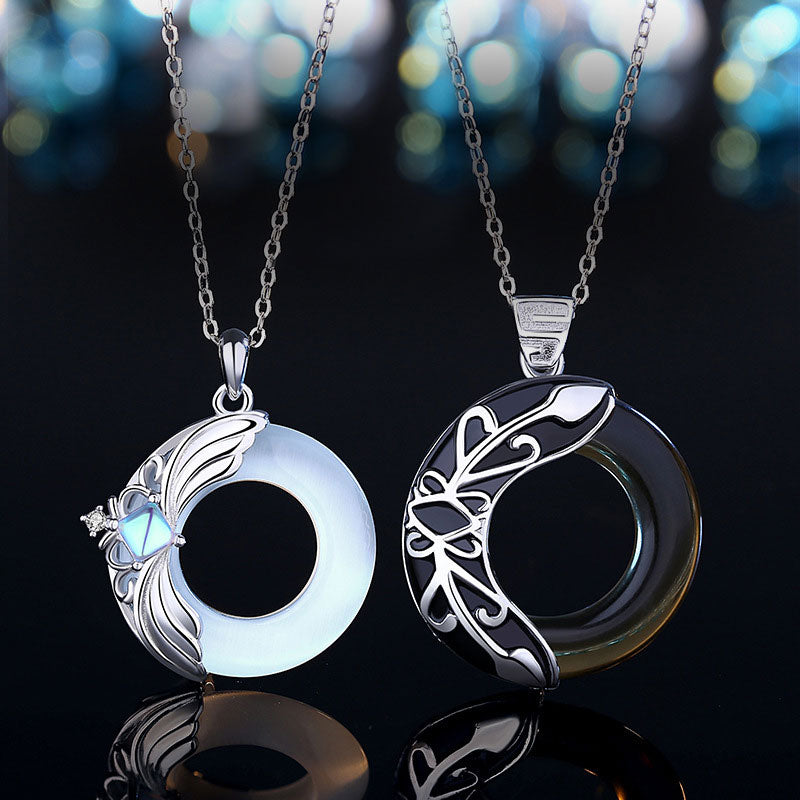 KarmaRipple's Love Wings Bronze Fortune Balancing Pendant Necklace p5