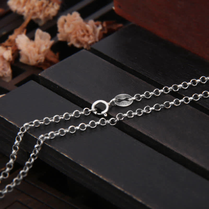 KarmaRipple's 999 Sterling Silver Buddha Demon Serenity Pendant Necklace p2