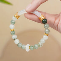 KarmaRipple's Authentic Tianshan Jade Chalcedony Fortune Bracelet