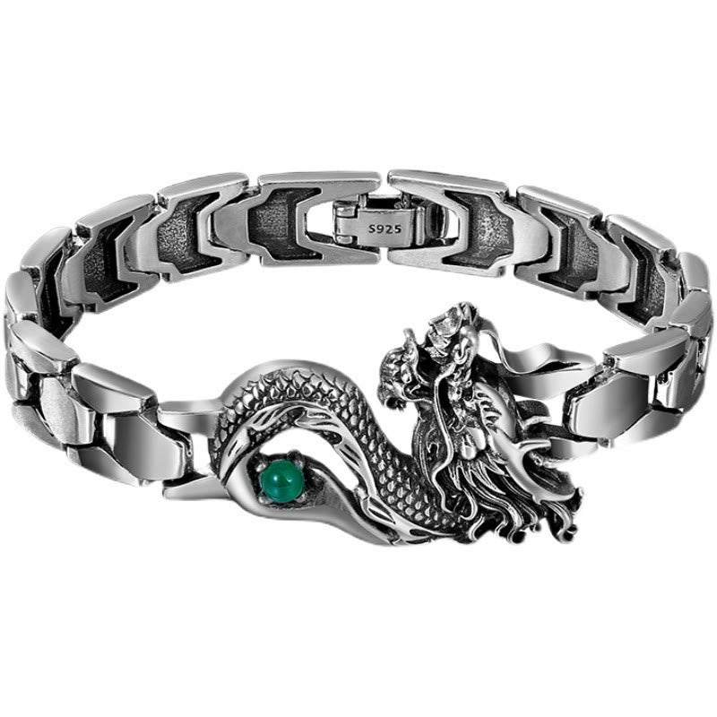 KarmaRipple's Vintage Dragon Pattern Engraved Success Bracelet p5