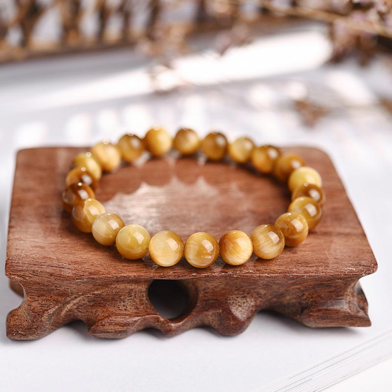 KarmaRipple's Anxiety Stress Balancing Gemstone Tiger Eye Bead Bracelet p9