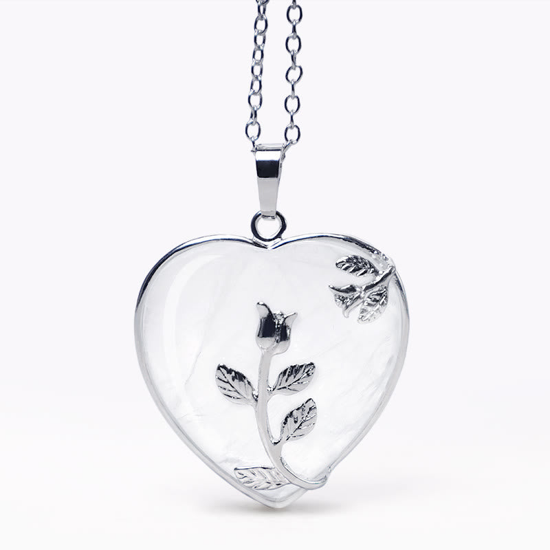 KarmaRipple's Authentic Balancing Crystals Heart Necklace Necklaces p20
