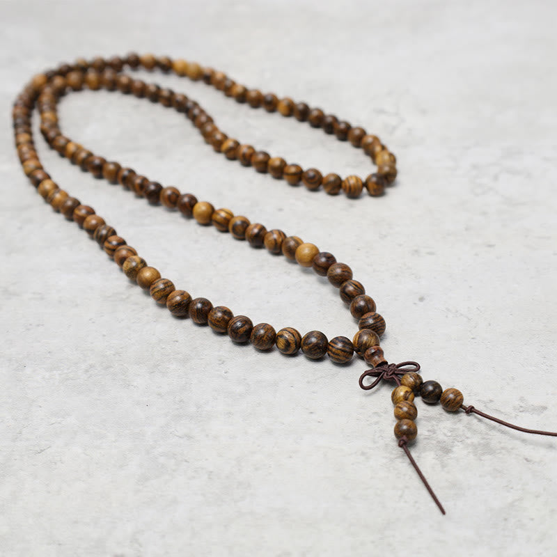 KarmaRipple's 108 Mala Beadwork Bracelet Prayer Meditation Sandalwood Elastic p23