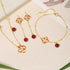 3Pcs(Bracelet Necklace&Earrings)