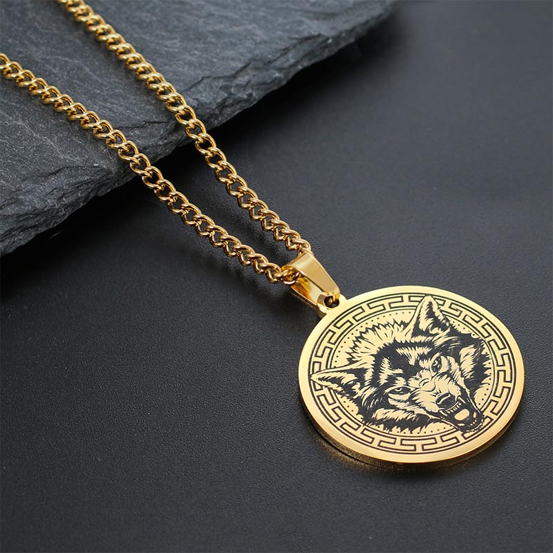 KarmaRipple's Animal Titanium Steel Chain Pendant Protection Necklace p9