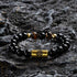 Black Onyx&Two Tiger Eye Bead(Wrist Circumference 17cm)